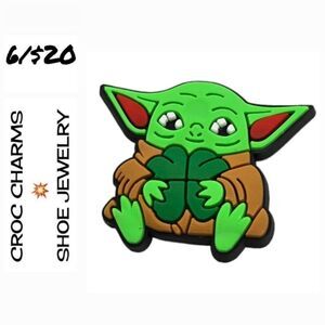 6/$20 Baby Yoda Star Wars 🌟 Croc Charms Rubber Shoe Jewelry ScyFy Disney Fandom